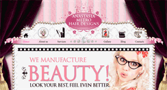 Desktop Screenshot of anastasiahairdesign.com